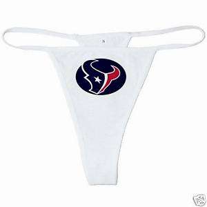 New Houston Texans White or Pink Thong  