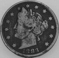 Liberty Nickel (V Nickel) 1883 CENTS  