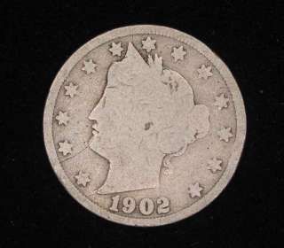 1902 Liberty Head Nickel Good Condition  