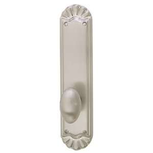  Emtek 8109 Satin Nickel   10 3/4 Height Trenton Sideplate 