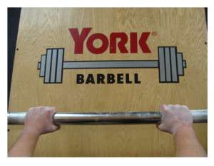 York Barbell 7’ Hercules Grip Fat Bar 02988  
