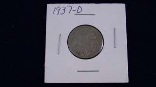 1937 D Buffalo Nickel U S Coins  