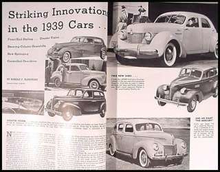1938 Motor Annual  1939 Cadillac Packard Buick Ford  