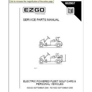  EZGO 602907 2005 Current Parts Manual for TXT Fleet 