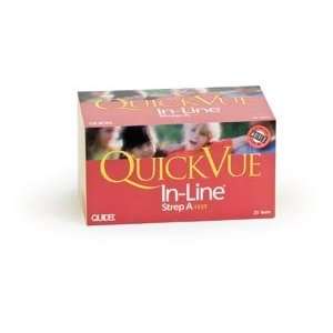  Quidel Strep Test Quickline Inline Test   Box of 25 