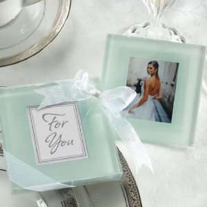 Forever Photo Frosted Glass Coasters:  Kitchen & Dining