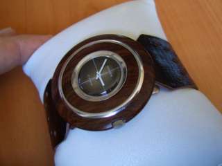 UNUSUAL NOS 70S DIAREX WOOD/SILVER MANUAL LADIES WATCH  