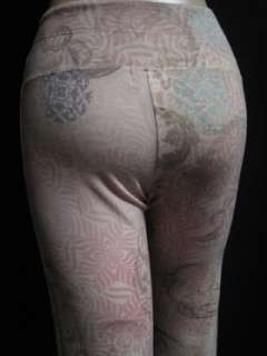   Pettibone Ornamental Eastern Motif Pastels Print Yoga Pant XS  