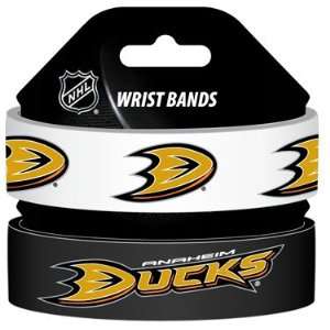  Anaheim Ducks Wide Silicone Wristbands (2 Pack) Sports 