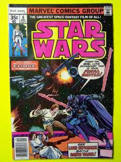 Marvel Comics STAR WARS #6 1977 Fine+ 35 Cent 1ST Print  