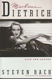   Dietrich Life & Legend Bio Bach 1ed 1992 Movie 9780688132194  