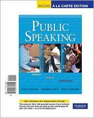 Public Speaking Prepare, Present, Participate, Books a la Carte 
