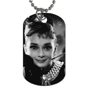  Audrey Hepburn Dog Tag with 30 chain necklace Great Gift 