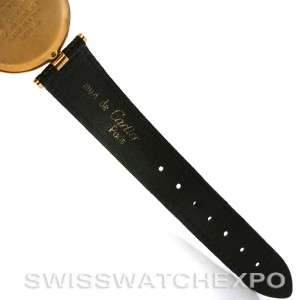 18k Yellow Gold Plated Must De Cartier Quartz Watch  