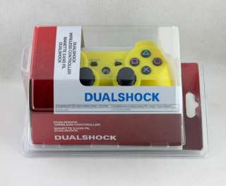 Yellow 6AXIS Wireless Bluetooth Controller for Sony PS3  