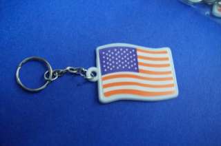 12 US AMERICAN FLAG Keychains key chain  