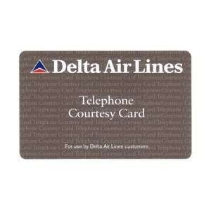 Collectible Phone Card: 5u Delta Air Lines Telephone Courtesy Card 