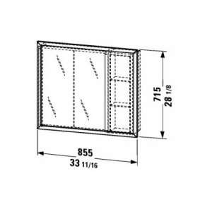   Frame for Recessed Mirror Cabinet #9785 9804 37