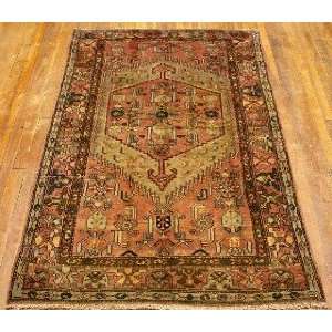   4x6 Hand Knotted Hamedan Persian Rug   69x42: Home & Kitchen