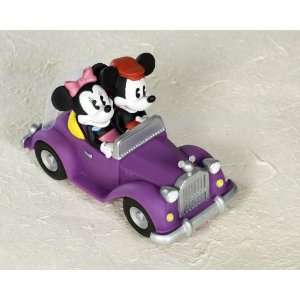   Cake Topper   Mickey and Minnie in Wedding Getaway Car