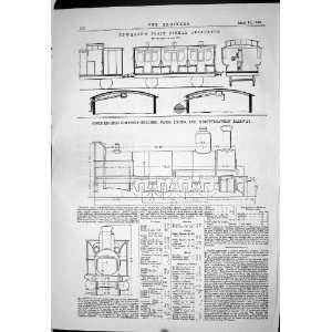 1869 EDWARDS TRAIN SIGNAL APPARATUS GOODS ENGINES PARIS LYONS RAILWAY