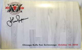 Chicago Bulls John Paxson Signed 2010 Fan Scrimmage SGA  