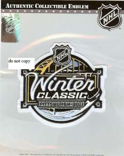 This is the Official Sleeve Patch for the 2011 NHL Winter Classic Game 