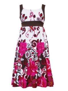   BORDER PRINT Special Occasion Spring Summer Party Dress: Clothing