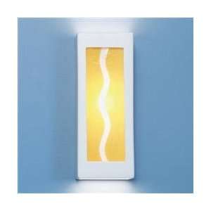  A19 G1B Mayan Gold Jewel Collection Amber Wave Wall Sconce 
