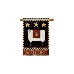  Wooly Welcome Standard Flag two sided