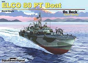 Elco 80 PT Boat On Deck   Squadron Signal Books  