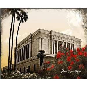  LDS Mesa Temple 12x10 Plaque   Framed Legacy Art 