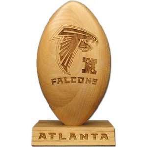  Atlanta Falcons Mini Laser Engraved Logo Wood Football 