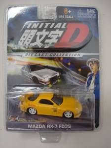 Initial D Mazda RX 7 FD3S Yellow New 164 Diecast Jada Toys  