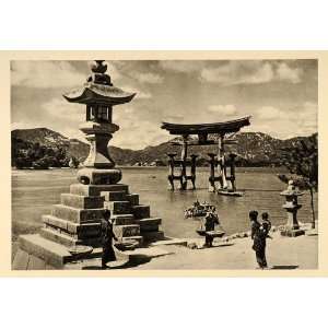 1935 Itsukushima Shrine Miyajima Japan Herbert Ponting   Original 