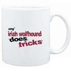  Mug White  MY Irish Wolfhound DOES TRICKS  Dogs Sports 