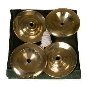  Finger Cymbals, Polished, 4.5cm Musical Instruments