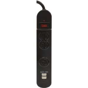  GE 14002 3 OUTLET SURGE PROTECTOR WITH USB Electronics