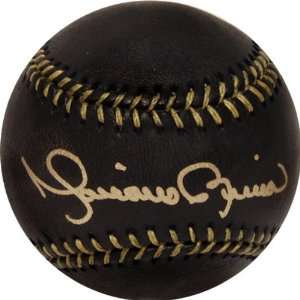  Mariano Rivera Autographed Black Leather Baseball Signed 