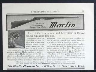 1920 MARLIN FIREARMS .22 Caliber Model 20 Pump Repeating Rifle 