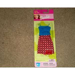   Top, Red, Blue & White Skirt with Red High Heel Shoes: Toys & Games