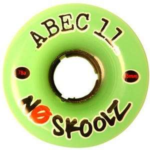  Abec 11   Noskoolz Skateboard Wheels (65mm/78A), Set of 4 