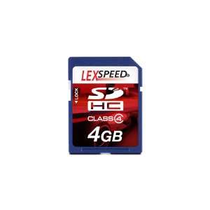  LexSpeed 4 GB Class 4 SDHC Flash Memory Card: Computers 