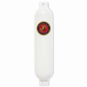  Boat Fender   Marines Logo Size 26 x 8.5, Color White 