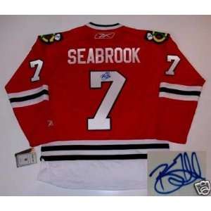 Brent Seabrook Signed Jersey   Proof 