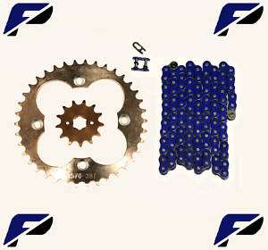 Honda TRX250X 87 92 Blue Chain Sprockets TRX 250X Power  