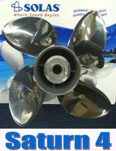 Tohatsu or Nissan Propeller 25hp   30hp Solas New Saturn 4 Blade 