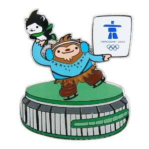  Vancouver 2010 Mascots on the Pacific Coliseum Collectible 