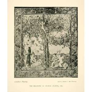   George Salting Textile   Original Halftone Print