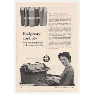   1955 Burroughs Budgetary Accounting Machine Print Ad: Home & Kitchen